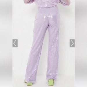 Misguided Sequin Lavender pants!